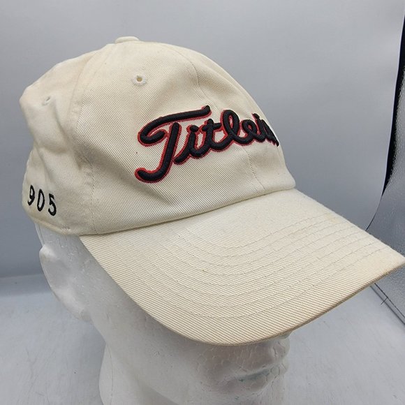 Titleist Beige Golf Hat Fitted Large XL Casual Outdoors Comfort Summer - Picture 1 of 8